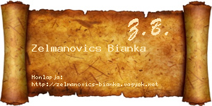 Zelmanovics Bianka névjegykártya